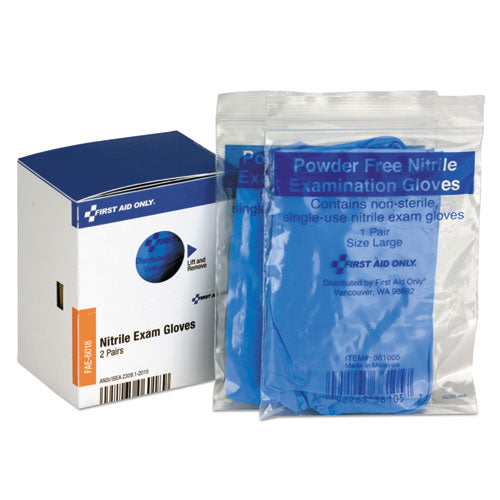 First Aid Only™ wholesale. Smartcompliance Nitrile Lightweight Gloves, One Size, 2-box. HSD Wholesale: Janitorial Supplies, Breakroom Supplies, Office Supplies.