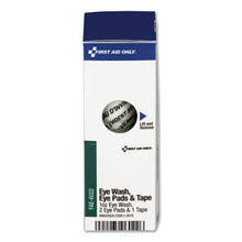 Load image into Gallery viewer, First Aid Only™ wholesale. Smartcompliance Eyewash Set With Eyepads And Adhesive Tape. HSD Wholesale: Janitorial Supplies, Breakroom Supplies, Office Supplies.