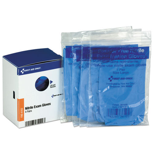 First Aid Only™ wholesale. Refill For Smartcompliance General Business Cabinet, Nitrile Exam Gloves, 4pr-bx. HSD Wholesale: Janitorial Supplies, Breakroom Supplies, Office Supplies.