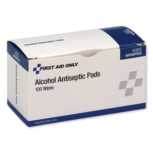 First Aid Only™ wholesale. Alcohol Cleansing Pads, Dispenser Box, 100-box. HSD Wholesale: Janitorial Supplies, Breakroom Supplies, Office Supplies.
