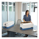 Bankers Box® wholesale. Stor-file Medium-duty Strength Storage Boxes, Letter-legal Files, 12.25" X 16" X 11", White-blue, 4-carton. HSD Wholesale: Janitorial Supplies, Breakroom Supplies, Office Supplies.