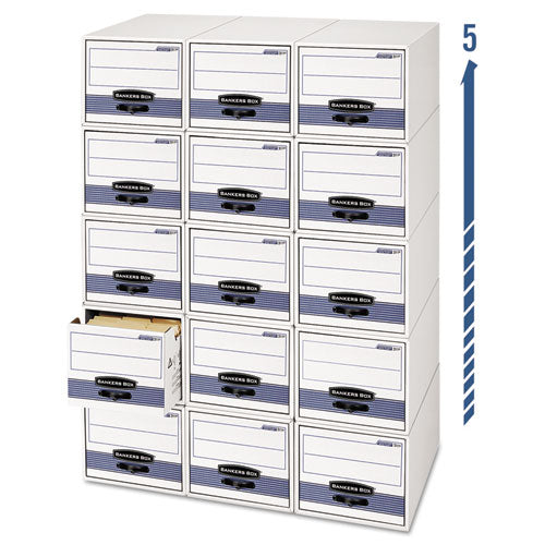 Bankers Box® wholesale. Stor-drawer Steel Plus Extra Space-savings Storage Drawers, Letter Files, 10.5" X 25.25" X 6.5", White-blue, 12-carton. HSD Wholesale: Janitorial Supplies, Breakroom Supplies, Office Supplies.