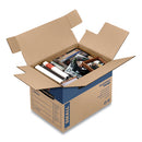 Bankers Box® wholesale. Smoothmove Prime Moving-storage Boxes, Small, Regular Slotted Container (rsc), 16" X 12" X 12", Brown Kraft-blue, 10-carton. HSD Wholesale: Janitorial Supplies, Breakroom Supplies, Office Supplies.