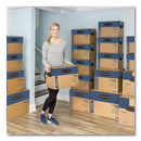 Bankers Box® wholesale. Smoothmove Prime Moving-storage Boxes, Small, Regular Slotted Container (rsc), 16" X 12" X 12", Brown Kraft-blue, 10-carton. HSD Wholesale: Janitorial Supplies, Breakroom Supplies, Office Supplies.