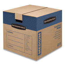 Load image into Gallery viewer, Bankers Box® wholesale. Smoothmove Prime Moving-storage Boxes, Medium, Regular Slotted Container (rsc), 18&quot; X 18&quot; X 16&quot;, Brown Kraft-blue, 8-carton. HSD Wholesale: Janitorial Supplies, Breakroom Supplies, Office Supplies.