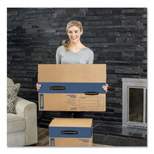 Load image into Gallery viewer, Bankers Box® wholesale. Smoothmove Prime Moving-storage Boxes, Medium, Regular Slotted Container (rsc), 18&quot; X 18&quot; X 16&quot;, Brown Kraft-blue, 8-carton. HSD Wholesale: Janitorial Supplies, Breakroom Supplies, Office Supplies.