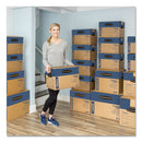 Bankers Box® wholesale. Smoothmove Prime Moving And Storage Boxes, Regular Slotted Container (rsc), 24" X 18" X 18", Brown Kraft-blue, 6-carton. HSD Wholesale: Janitorial Supplies, Breakroom Supplies, Office Supplies.