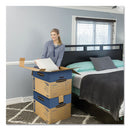 Bankers Box® wholesale. Smoothmove Prime Moving And Storage Boxes, Regular Slotted Container (rsc), 24" X 18" X 18", Brown Kraft-blue, 6-carton. HSD Wholesale: Janitorial Supplies, Breakroom Supplies, Office Supplies.