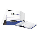 Bankers Box® wholesale. Data-pak Storage Boxes, Letter Files, 13.75" X 17.75" X 13", White-blue, 12-carton. HSD Wholesale: Janitorial Supplies, Breakroom Supplies, Office Supplies.