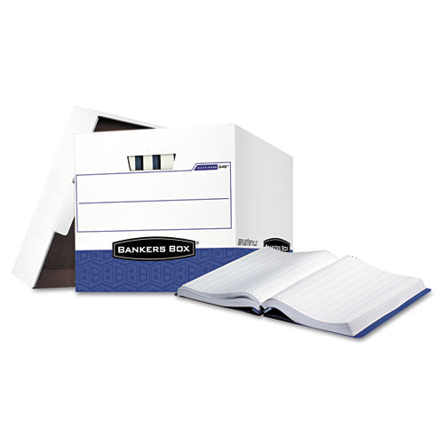 Bankers Box® wholesale. Data-pak Storage Boxes, Letter Files, 13.75" X 17.75" X 13", White-blue, 12-carton. HSD Wholesale: Janitorial Supplies, Breakroom Supplies, Office Supplies.