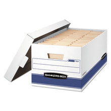 Load image into Gallery viewer, Bankers Box® wholesale. Stor-file Medium-duty Storage Boxes, Letter Files, 12.88&quot; X 25.38&quot; X 10.25&quot;, White-blue, 12-carton. HSD Wholesale: Janitorial Supplies, Breakroom Supplies, Office Supplies.