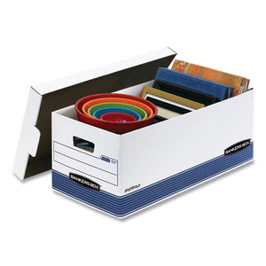 Bankers Box® wholesale. Stor-file Medium-duty Storage Boxes, Letter Files, 12.88" X 25.38" X 10.25", White-blue, 12-carton. HSD Wholesale: Janitorial Supplies, Breakroom Supplies, Office Supplies.