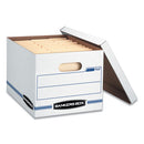 Bankers Box® wholesale. Stor-file Basic-duty Storage Boxes, Letter-legal Files, 12.5" X 16.25" X 10.5", White-blue, 4-carton. HSD Wholesale: Janitorial Supplies, Breakroom Supplies, Office Supplies.