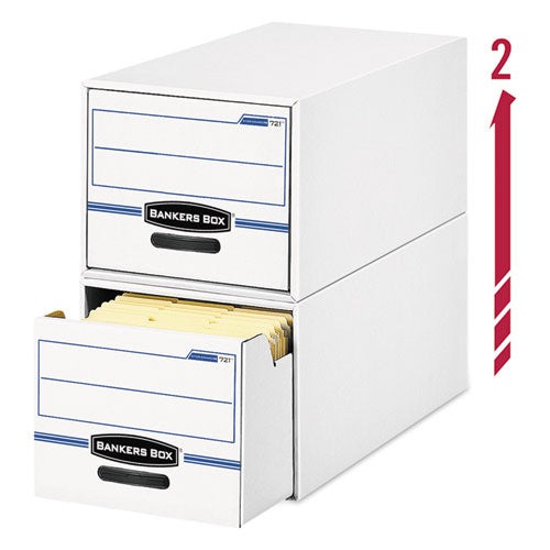 Bankers Box® wholesale. Stor-drawer Basic Space-savings Storage Drawers, Letter Files, 14" X 25.5" X 11.5", White-blue, 6-carton. HSD Wholesale: Janitorial Supplies, Breakroom Supplies, Office Supplies.