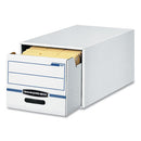Bankers Box® wholesale. Stor-drawer Basic Space-savings Storage Drawers, Legal Files, 16.75" X 19.5" X 11.5", White-blue, 6-carton. HSD Wholesale: Janitorial Supplies, Breakroom Supplies, Office Supplies.