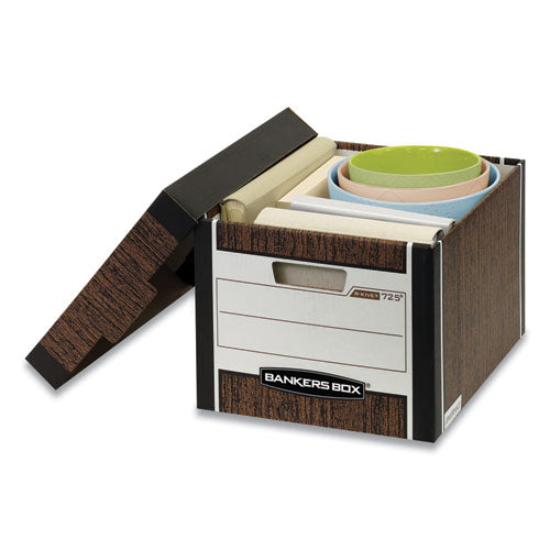 Bankers Box® wholesale. R-kive Heavy-duty Storage Boxes, Letter-legal Files, 12.75" X 16.5" X 10.38", Woodgrain, 4-carton. HSD Wholesale: Janitorial Supplies, Breakroom Supplies, Office Supplies.
