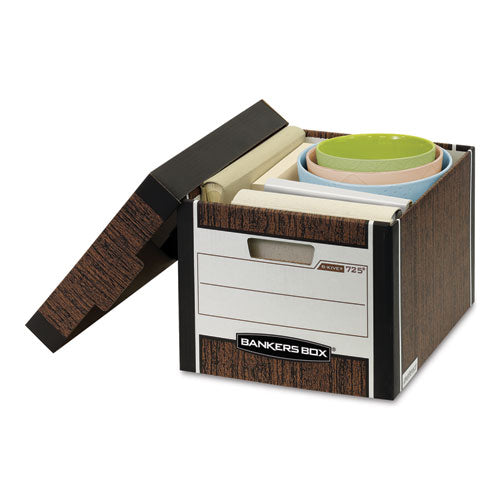 Bankers Box® wholesale. R-kive Heavy-duty Storage Boxes, Letter-legal Files, 12.75" X 16.5" X 10.38", Woodgrain, 12-carton. HSD Wholesale: Janitorial Supplies, Breakroom Supplies, Office Supplies.