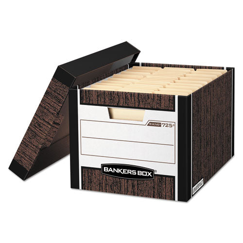 Bankers Box® wholesale. R-kive Heavy-duty Storage Boxes, Letter-legal Files, 12.75" X 16.5" X 10.38", Woodgrain, 12-carton. HSD Wholesale: Janitorial Supplies, Breakroom Supplies, Office Supplies.