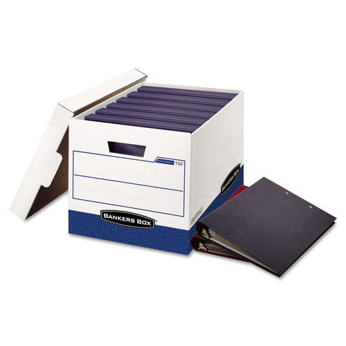 Bankers Box® wholesale. Binderbox Storage Boxes, Letter Files, 13.13" X 20.13" X 12.38", White-blue, 12-carton. HSD Wholesale: Janitorial Supplies, Breakroom Supplies, Office Supplies.
