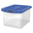 Bankers Box® wholesale. Heavy Duty Plastic File Storage, Letter-legal Files, 14" X 17.38" X 10.5", Clear-blue. HSD Wholesale: Janitorial Supplies, Breakroom Supplies, Office Supplies.