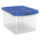 Bankers Box® wholesale. Heavy Duty Plastic File Storage, Letter-legal Files, 14" X 17.38" X 10.5", Clear-blue. HSD Wholesale: Janitorial Supplies, Breakroom Supplies, Office Supplies.