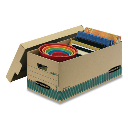 Bankers Box® wholesale. Stor-file Medium-duty Storage Boxes, Letter Files, 12.88" X 25.38" X 10.25", Kraft-green, 12-carton. HSD Wholesale: Janitorial Supplies, Breakroom Supplies, Office Supplies.