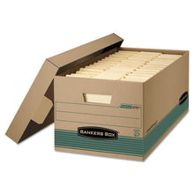 Load image into Gallery viewer, Bankers Box® wholesale. Stor-file Medium-duty Storage Boxes, Legal Files, 15.88&quot; X 25.38&quot; X 10.25&quot;, Kraft-green, 12-carton. HSD Wholesale: Janitorial Supplies, Breakroom Supplies, Office Supplies.