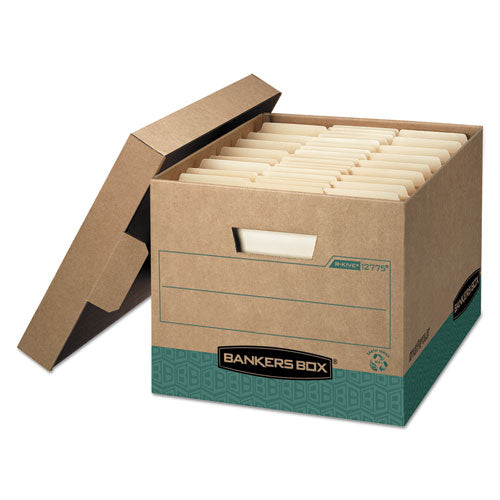 Bankers Box® wholesale. R-kive Heavy-duty Storage Boxes, Letter-legal Files, 12.75" X 16.5" X 10.38", Kraft-green, 12-carton. HSD Wholesale: Janitorial Supplies, Breakroom Supplies, Office Supplies.
