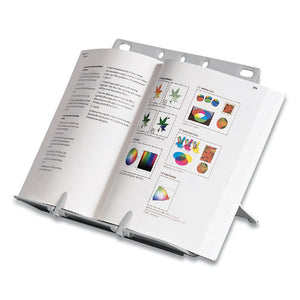 Fellowes® wholesale. Booklift Copyholder, Plastic, One Book-pad, Platinum. HSD Wholesale: Janitorial Supplies, Breakroom Supplies, Office Supplies.