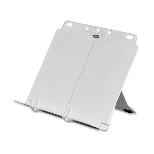Fellowes® wholesale. Booklift Copyholder, Plastic, One Book-pad, Platinum. HSD Wholesale: Janitorial Supplies, Breakroom Supplies, Office Supplies.