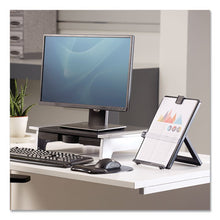 Load image into Gallery viewer, Fellowes® wholesale. Non-magnetic Letter-size Desktop Copyholder, Plastic, 125 Sheet Capacity, Black. HSD Wholesale: Janitorial Supplies, Breakroom Supplies, Office Supplies.