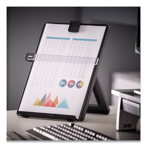 Fellowes® wholesale. Non-magnetic Letter-size Desktop Copyholder, Plastic, 125 Sheet Capacity, Black. HSD Wholesale: Janitorial Supplies, Breakroom Supplies, Office Supplies.