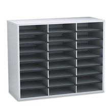 Load image into Gallery viewer, Fellowes® wholesale. Literature Organizer, 24 Letter Sections, 29 X 11 7-8 X 23 7-16, Dove Gray. HSD Wholesale: Janitorial Supplies, Breakroom Supplies, Office Supplies.