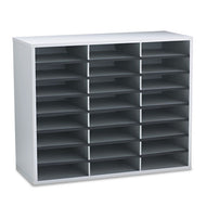 Fellowes® wholesale. Literature Organizer, 24 Letter Sections, 29 X 11 7-8 X 23 7-16, Dove Gray. HSD Wholesale: Janitorial Supplies, Breakroom Supplies, Office Supplies.