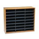 Fellowes® wholesale. Literature Organizer, 24 Letter Sections, 29 X 11 7-8 X 23 7-16, Medium Oak. HSD Wholesale: Janitorial Supplies, Breakroom Supplies, Office Supplies.
