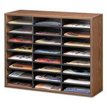 Load image into Gallery viewer, Fellowes® wholesale. Literature Organizer, 24 Letter Sections, 29 X 11 7-8 X 23 7-16, Medium Oak. HSD Wholesale: Janitorial Supplies, Breakroom Supplies, Office Supplies.