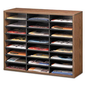 Fellowes® wholesale. Literature Organizer, 24 Letter Sections, 29 X 11 7-8 X 23 7-16, Medium Oak. HSD Wholesale: Janitorial Supplies, Breakroom Supplies, Office Supplies.