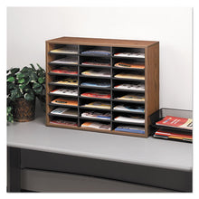 Load image into Gallery viewer, Fellowes® wholesale. Literature Organizer, 24 Letter Sections, 29 X 11 7-8 X 23 7-16, Medium Oak. HSD Wholesale: Janitorial Supplies, Breakroom Supplies, Office Supplies.