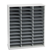 Load image into Gallery viewer, Fellowes® wholesale. Literature Organizer, 36 Sections Letter, 29 X 11 7-8 X 34 11-16, Dove Gray. HSD Wholesale: Janitorial Supplies, Breakroom Supplies, Office Supplies.