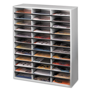 Fellowes® wholesale. Literature Organizer, 36 Sections Letter, 29 X 11 7-8 X 34 11-16, Dove Gray. HSD Wholesale: Janitorial Supplies, Breakroom Supplies, Office Supplies.