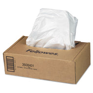 Fellowes® wholesale. Shredder Waste Bags, 16-20 Gal Capacity, 50-carton. HSD Wholesale: Janitorial Supplies, Breakroom Supplies, Office Supplies.