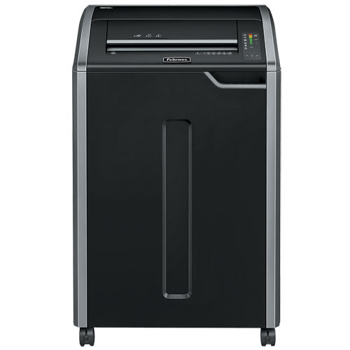 Fellowes® wholesale. Powershred 485i 100% Jam Proof Strip-cut Shredder, 38 Manual Sheet Capacity, Taa Compliant. HSD Wholesale: Janitorial Supplies, Breakroom Supplies, Office Supplies.