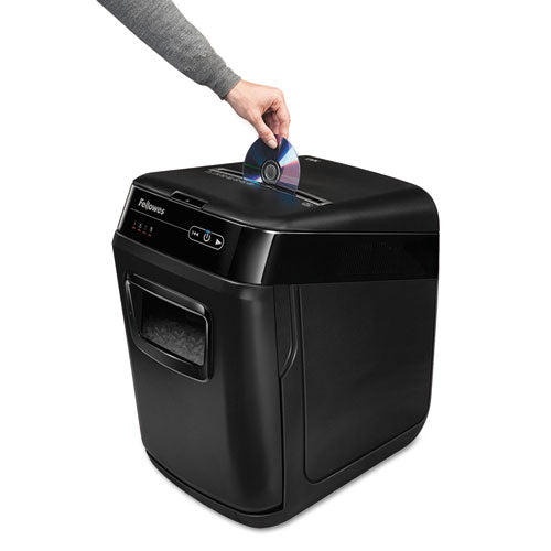 Fellowes® wholesale. Automax 200c Auto Feed Cross-cut Shredder, 200 Auto-10 Manual Sheet Capacity. HSD Wholesale: Janitorial Supplies, Breakroom Supplies, Office Supplies.