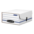 Bankers Box® wholesale. Liberty Binder-pak, Letter Files, 9.13" X 11.38" X 4.38", White-blue. HSD Wholesale: Janitorial Supplies, Breakroom Supplies, Office Supplies.