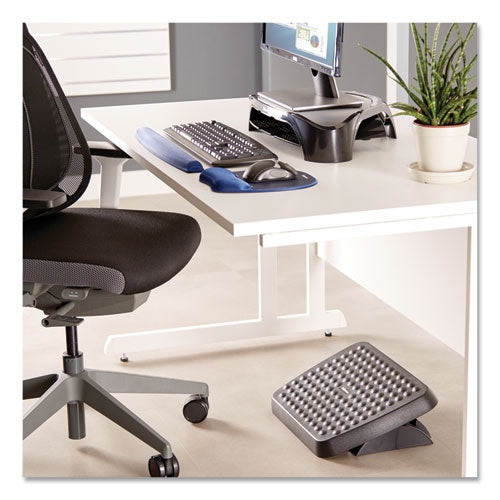 Fellowes® wholesale. Standard Footrest, Adjustable, 17.63w X 13.13d X 3.75h, Graphite. HSD Wholesale: Janitorial Supplies, Breakroom Supplies, Office Supplies.
