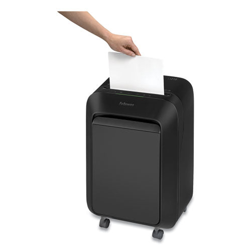 Fellowes® wholesale. Powershred Lx210 Micro Cut Shredder, 16 Manual Sheet Capacity, Black. HSD Wholesale: Janitorial Supplies, Breakroom Supplies, Office Supplies.