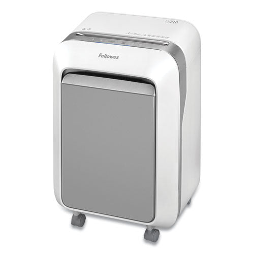 Fellowes® wholesale. Powershred Lx210 Micro Cut Shredder, 16 Manual Sheet Capacity, White. HSD Wholesale: Janitorial Supplies, Breakroom Supplies, Office Supplies.