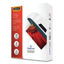 Load image into Gallery viewer, Fellowes® wholesale. Imagelast Laminating Pouches With Uv Protection, 5 Mil, 9&quot; X 11.5&quot;, Clear, 150-pack. HSD Wholesale: Janitorial Supplies, Breakroom Supplies, Office Supplies.