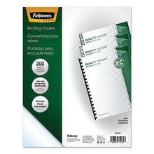 Load image into Gallery viewer, Fellowes® wholesale. Crystals Presentation Covers With Square Corners, 11 X 8 1-2, Clear, 200-pack. HSD Wholesale: Janitorial Supplies, Breakroom Supplies, Office Supplies.