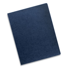 Load image into Gallery viewer, Fellowes® wholesale. Linen Texture Binding System Covers, 11-1-4 X 8-3-4, Navy, 200-pack. HSD Wholesale: Janitorial Supplies, Breakroom Supplies, Office Supplies.